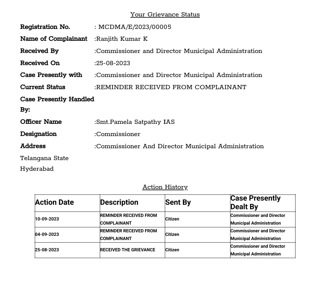jeeth1981's tweet photo. The complaint still shows as pending. Are the NMC Citizen Buddy app, CDMA &amp; Prajavani online grievances system being monitored? 
Now,people are saying it's because of the Ganesh festival. If that's true, why did they build a permanent shed 2 months ago instead of a temporary one? https://t.co/g6AsrQnKQk