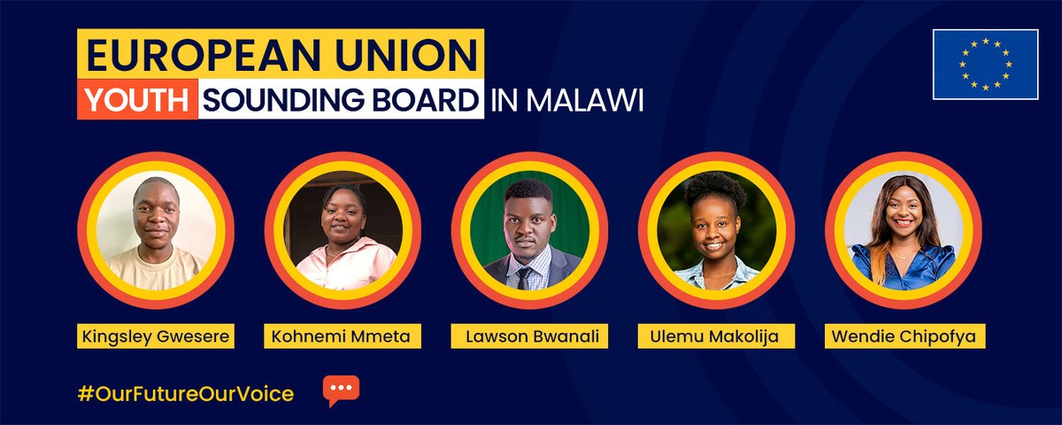 EUinMalawi's tweet photo. 15 of 15!  Meet our inaugural EU Youth Sounding Board in Malawi #MWYSB. The youth are the future; that is why #YSB is an opportunity for us to promote youth advocacy &amp; empowerment, get new insights on youth development &amp; address challenges faced by the youth using the youth https://t.co/KY0ZFVExij