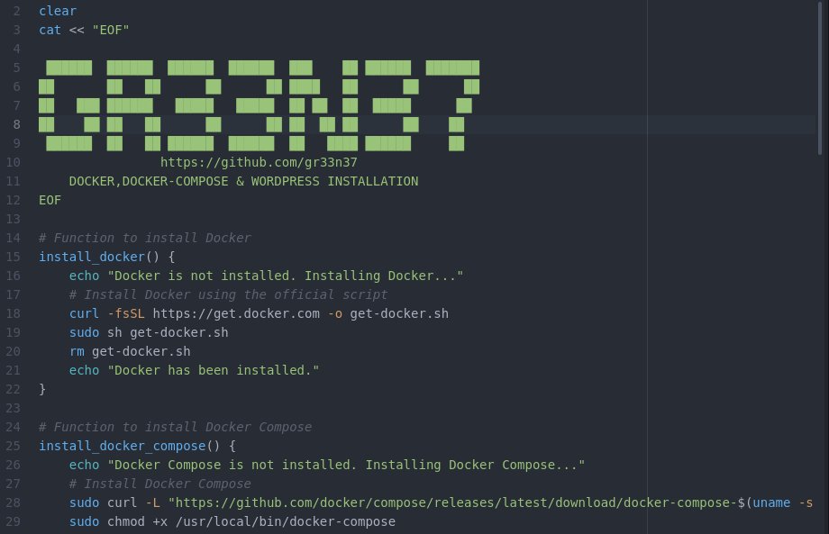 GR33N37's tweet image. I have created a bash script that installs docker,docker-compose and WordPress for you, go on and install your own hacking lab, it works on all Linux distros #docker,#docker_compose , #WordPress ,#Linux,#hacking
github.com/gr33n37/script…
