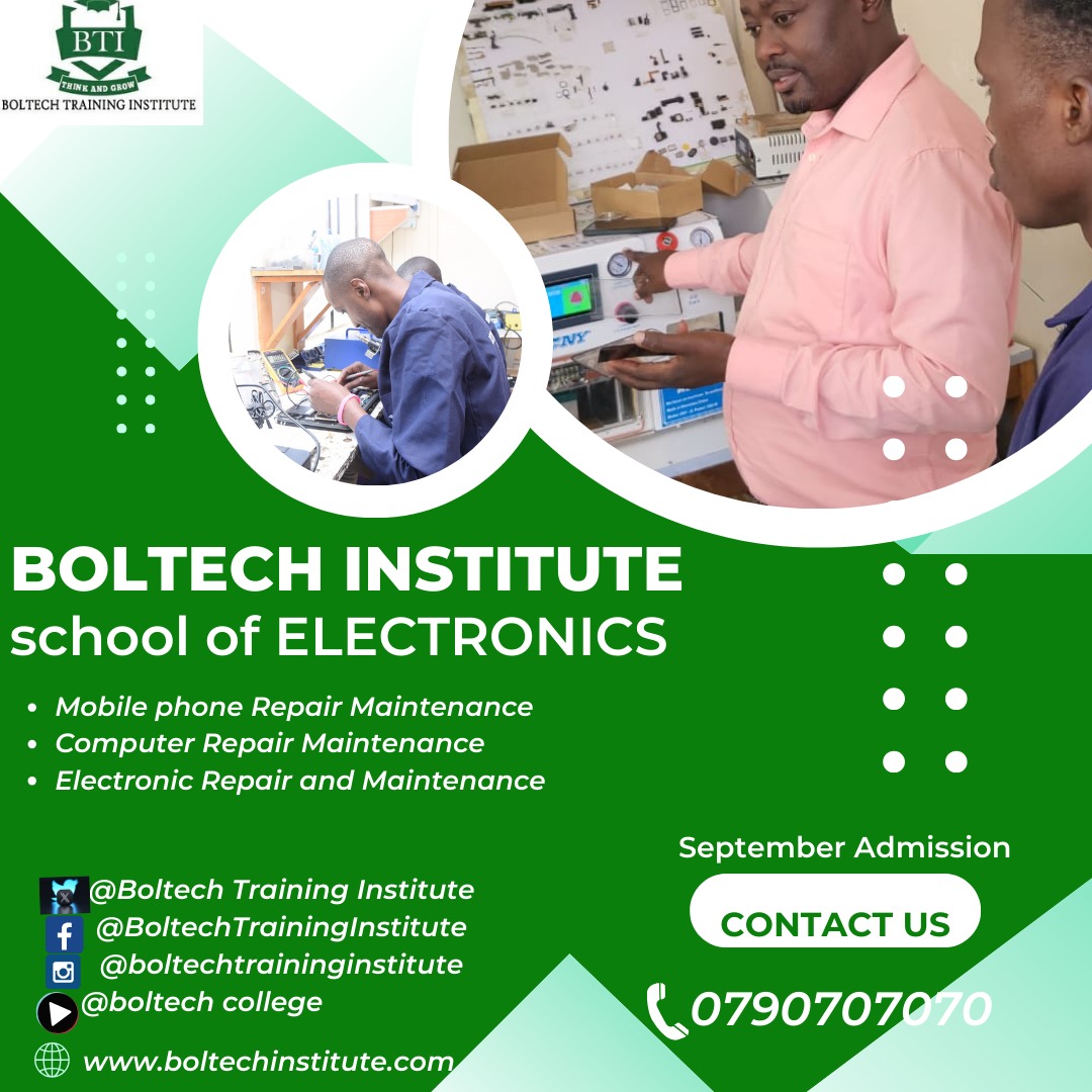 Enroll September intake ongoing to acquire handsonskills.#skills #Newtechnology #Electronicrepairs 
#NITA #TVETA