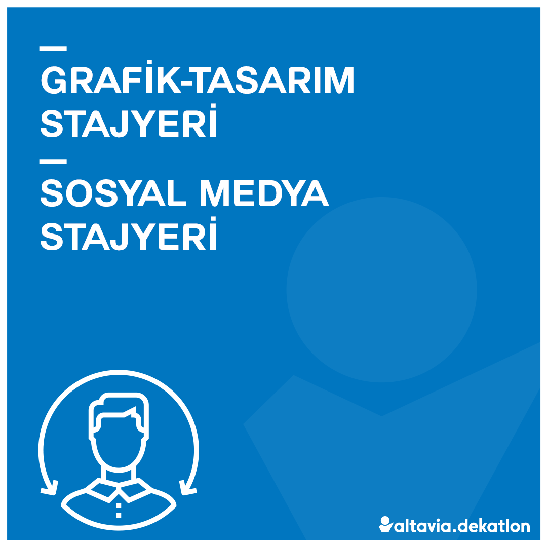 Sosyal Medya ve Grafik Tasarım Stajyeri Arıyoruz!

📩 REF: STJ-SMU başlığı ile cv@altavia-dekatlon.com adresine CV’ni ve portfolyonu gönderebilirsin.

📩 REF: STJ-ART başlığı ile cv@altavia-dekatlon.com adresine CV’ni ve portfolyonu gönderebilirsin

📍 Lokasyon: Akasya Kent Kule
