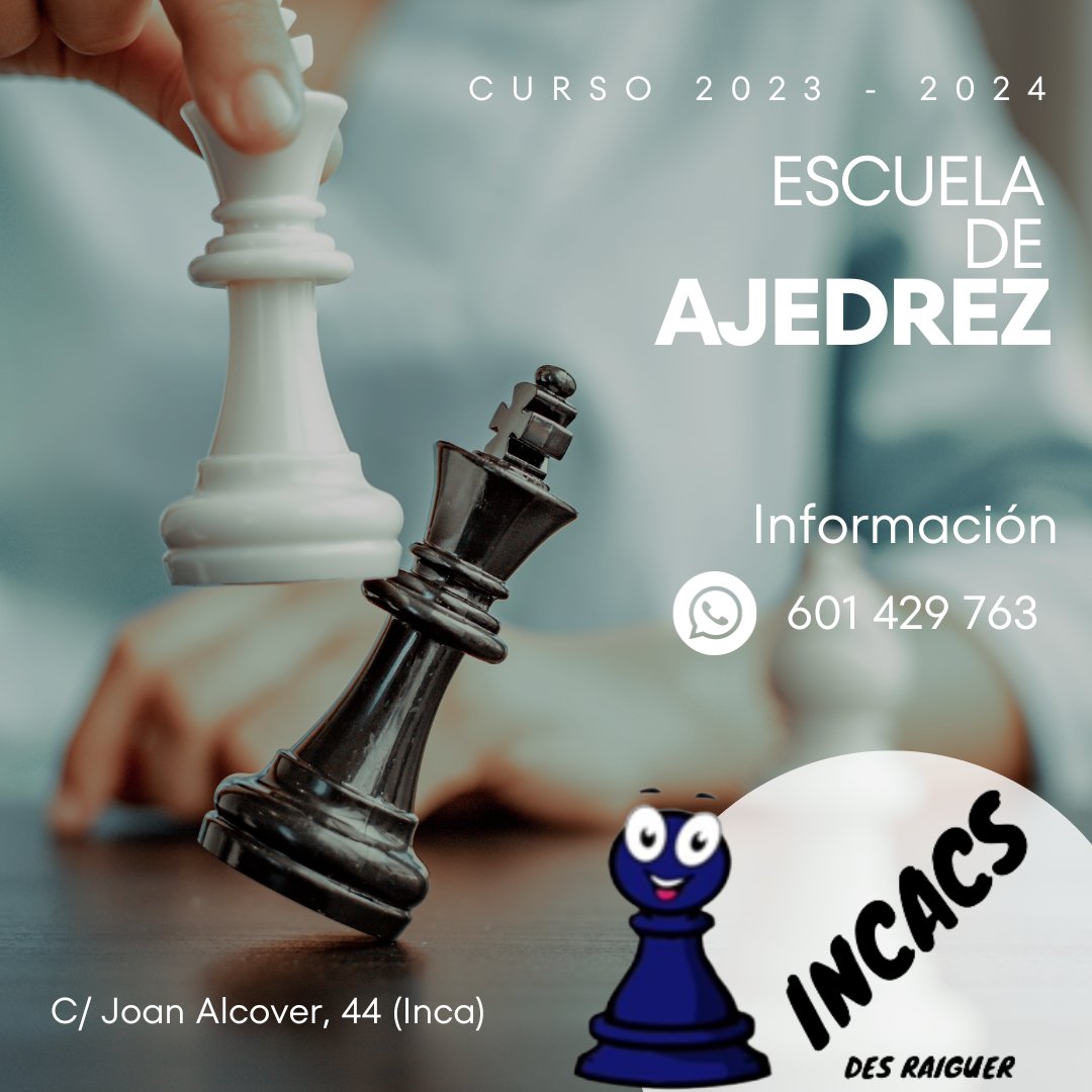 IncacsR's tweet photo. #ajedrez #escacs #inca #raiguer #mallorca https://t.co/VIqwjsAbN0