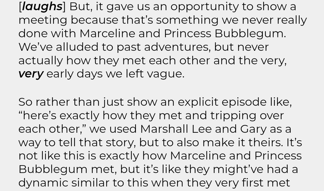 jamjoob's tweet image. FIONNA + CAKE SPOILERS
.
.
.
I'm not saying Marcy might've met PB when she was planning the candy kingdom &amp;amp; encouraged her to do it... But also