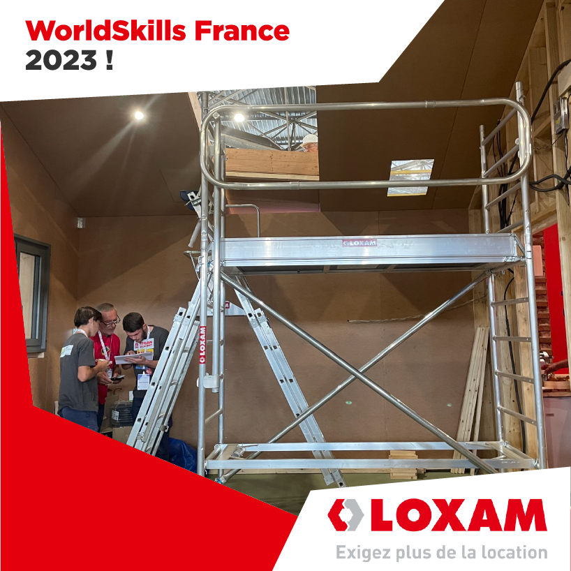 GroupeLOXAM's tweet photo. [Lancement des #WSKFR23 ! 🏆] 

En tant que partenaire #Loxam est fier d’être présent à cette 47e édition, la plus grande compétition des métiers à destination des jeunes apprentis français ! 

Bonne chance à tous, et que la compétition commence … 🥁

@WorldSkillsFR https://t.co/FbKXl9twMP