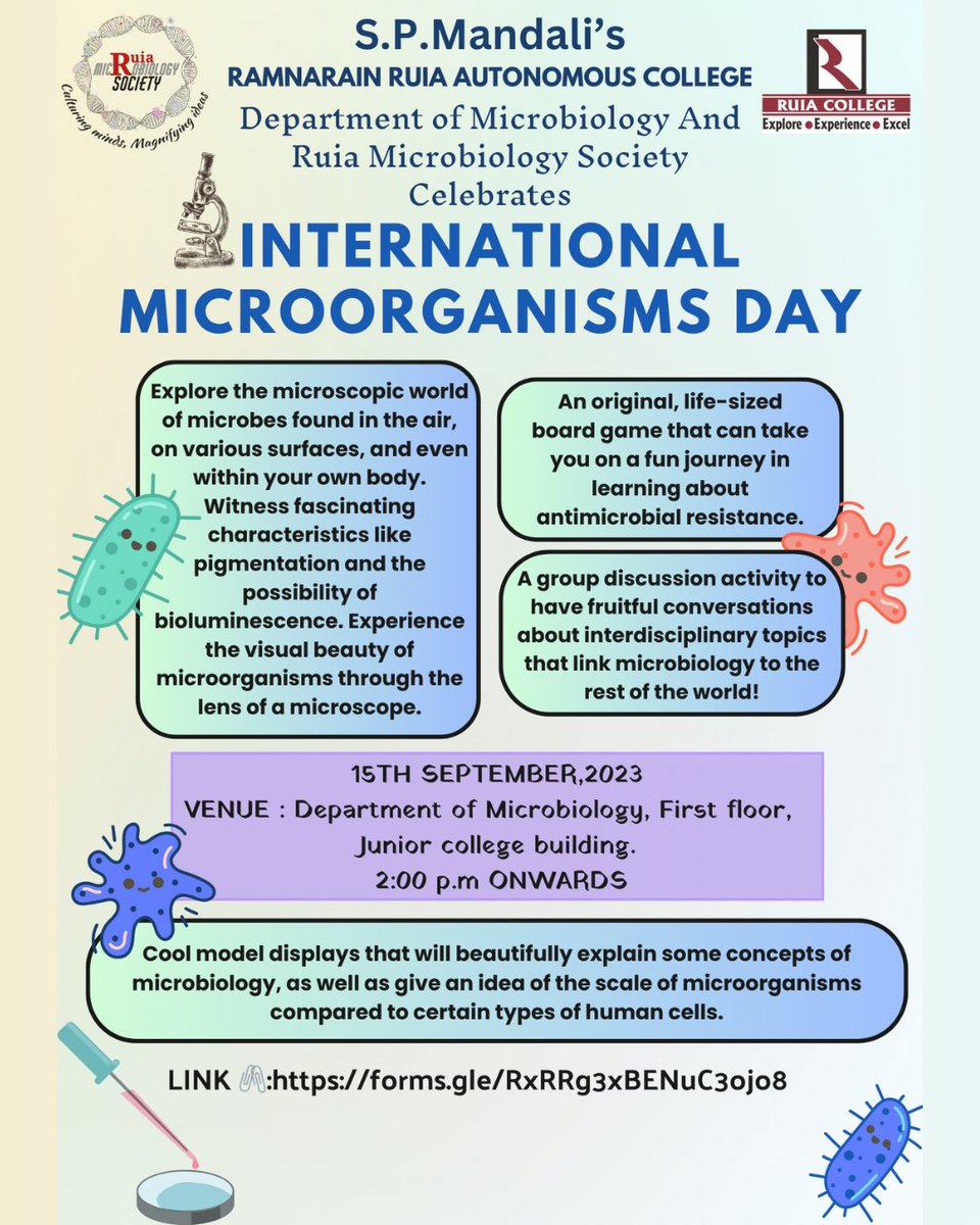 Ruia Microbiology Society tweet media