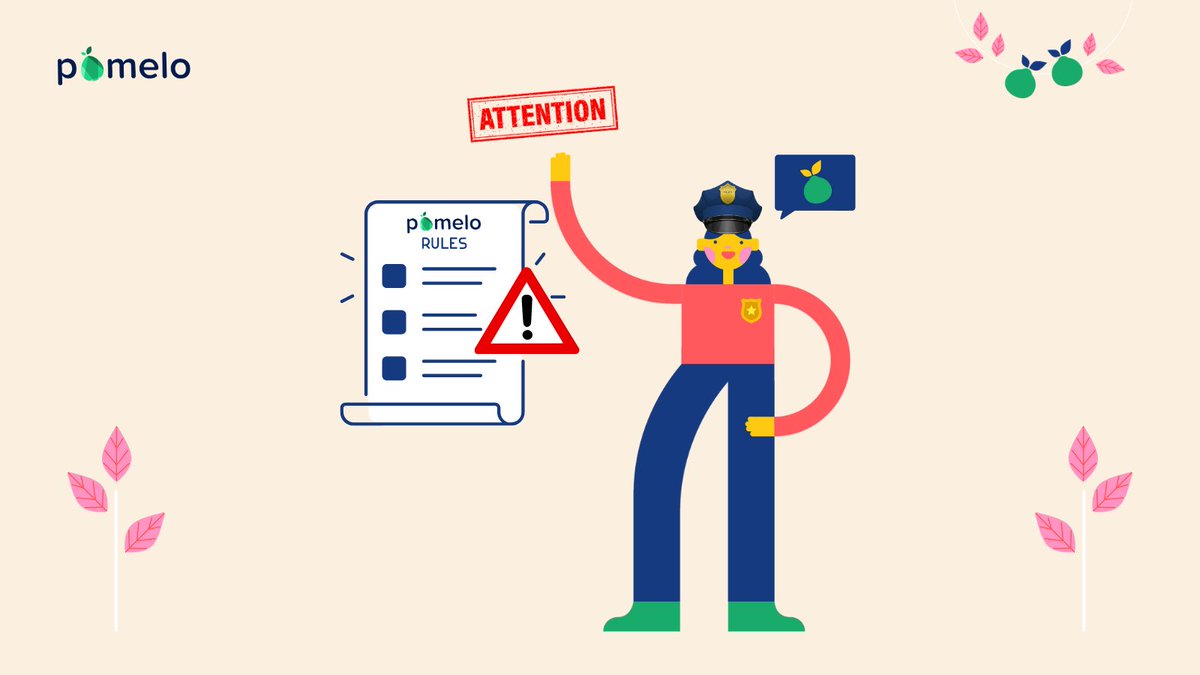 ✋ 규정을 지키는 것은 Pomelo Grants 에서 성공을 거두는 관건입니다! 😇

예시와 함께 제시된 Pomelo 규정을 확인해보세요, 하지말아야 될 것을 알수 있습니다: medium.com/@PomeloGrants/…