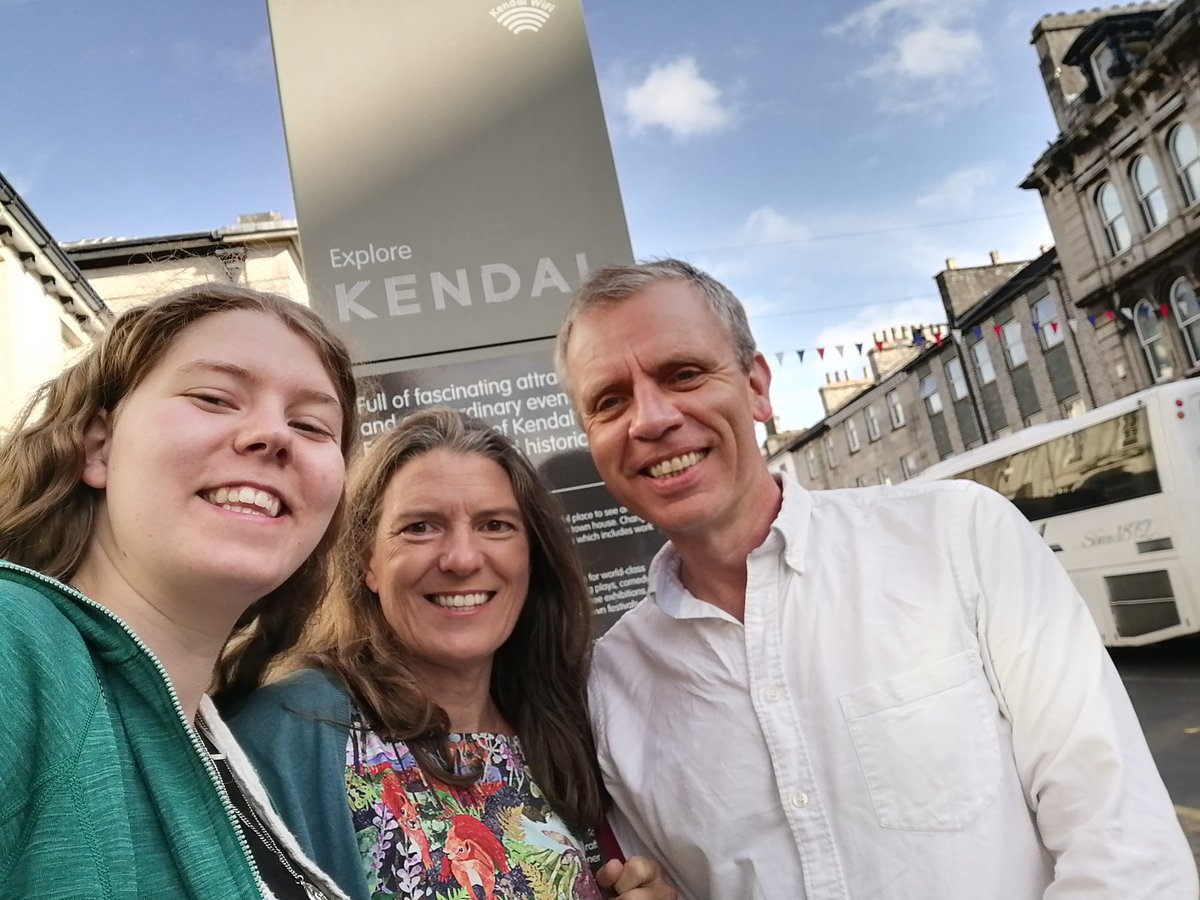 It's James Cropper Wainwright nature festival and prize day @wainwrightprize, so we're here in Kendal, land of my forefathers (well, three of them anyway). #10yearsofwainwrightprize #jcwp23