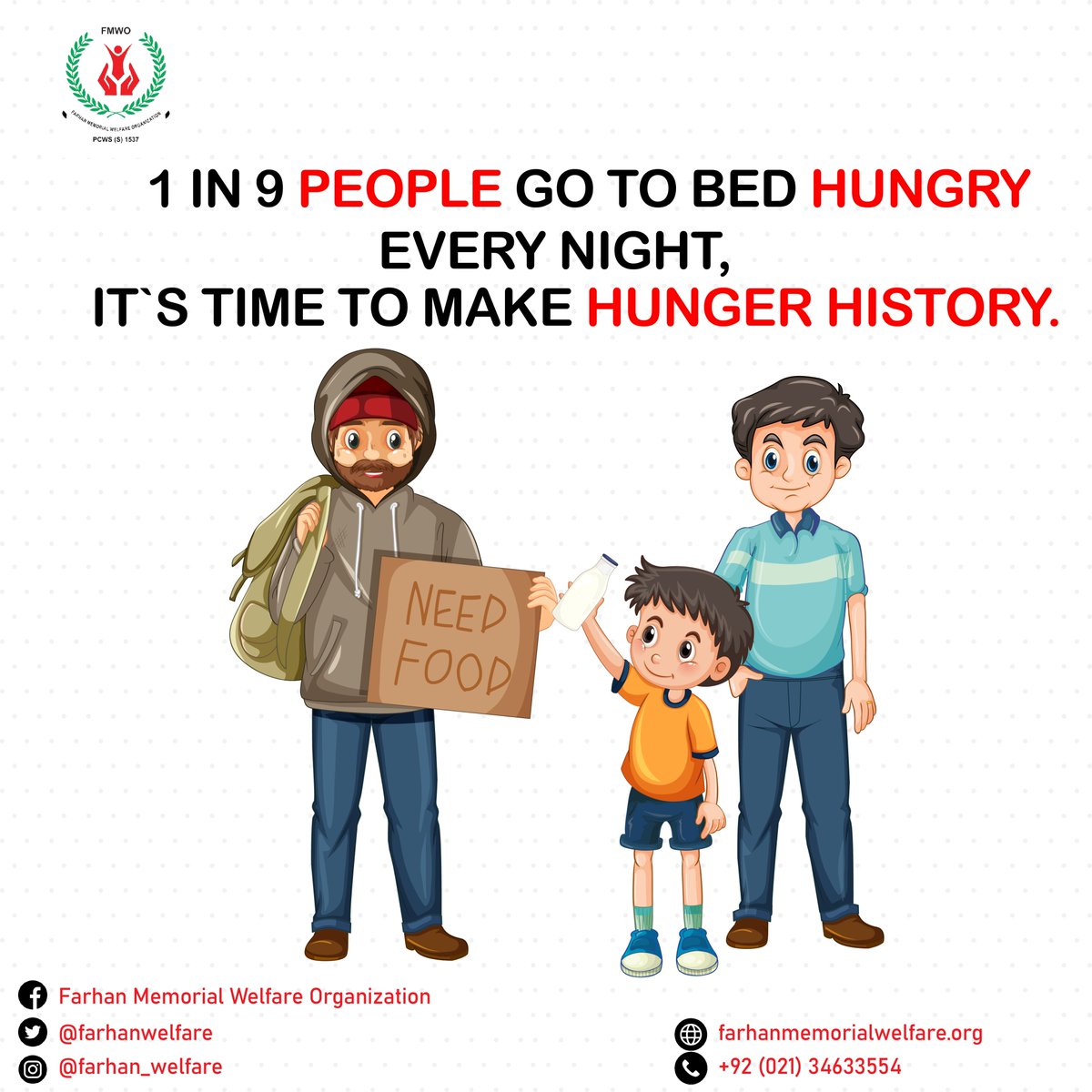 Silence hunger's roar with the thunder of compassion! Join the battle to eradicate world hunger and nourish hope.
#EndWorldHunger #HungerHero #globalchangemakers
Our Website: farhanmemorialwelfare.org
.
.
.
#farhanmemorialwelfare #fmwo #ngo #pakistanngo #donate #donatenow #charity
