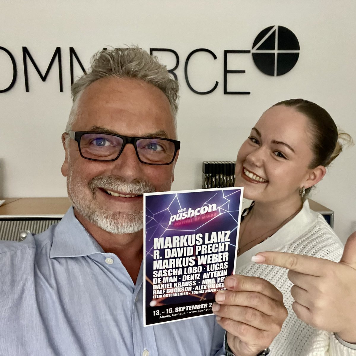 Nicht live on Stage😉, aber in Ahaus  dabei - wir sehen uns bei #Tobit auf der #pushcon
