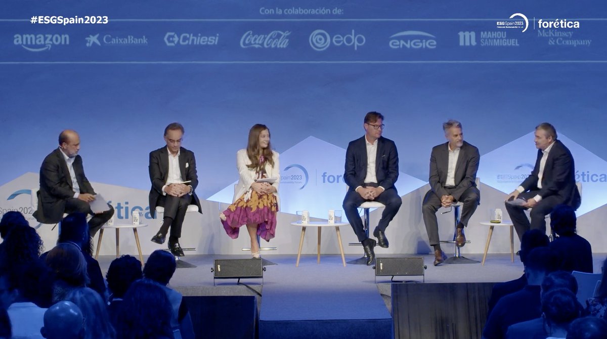 Forética (@foretica) on Twitter photo 👥 Comienza la mesa sobre "El futuro de la sostenibilidad desde la visión del CEO".
Giuseppe Chiericatti, de <a href="/Chiesi_es/">Chiesi España & Portugal</a>; Ana Paula Marques, @EnergiaEDP; Alejandro Beltrán, de <a href="/McKinsey/">McKinsey & Company</a>, Javier Bardají, de <a href="/AtresmediaCom/">Atresmedia Comunicación</a> y Alberto Granados, de <a href="/MicrosoftES/">Microsoft España</a>.
Modera @GermanGranda 👥 Comienza la mesa sobre "El futuro de la sostenibilidad desde la visión del CEO".
Giuseppe Chiericatti, de <a href="/Chiesi_es/">Chiesi España & Portugal</a>; Ana Paula Marques, @EnergiaEDP; Alejandro Beltrán, de <a href="/McKinsey/">McKinsey & Company</a>, Javier Bardají, de <a href="/AtresmediaCom/">Atresmedia Comunicación</a> y Alberto Granados, de <a href="/MicrosoftES/">Microsoft España</a>.
Modera @GermanGranda