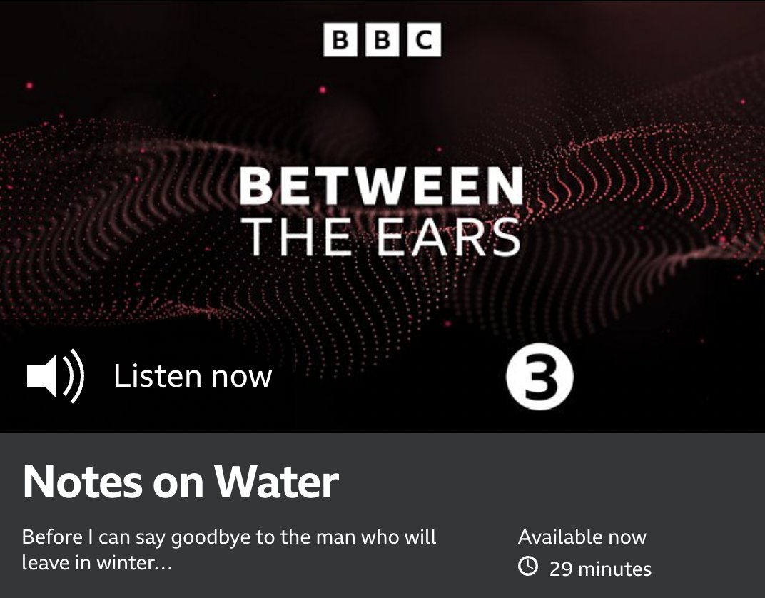 Listen to Amanda Dalton's fantastic Notes on Water now on BBC Sounds: bbc.co.uk/programmes/m00… Notes on Water was published by Smith|Doorstop last year: poetrybusiness.co.uk/product/notes-… @uncletilly @BBCRadio3