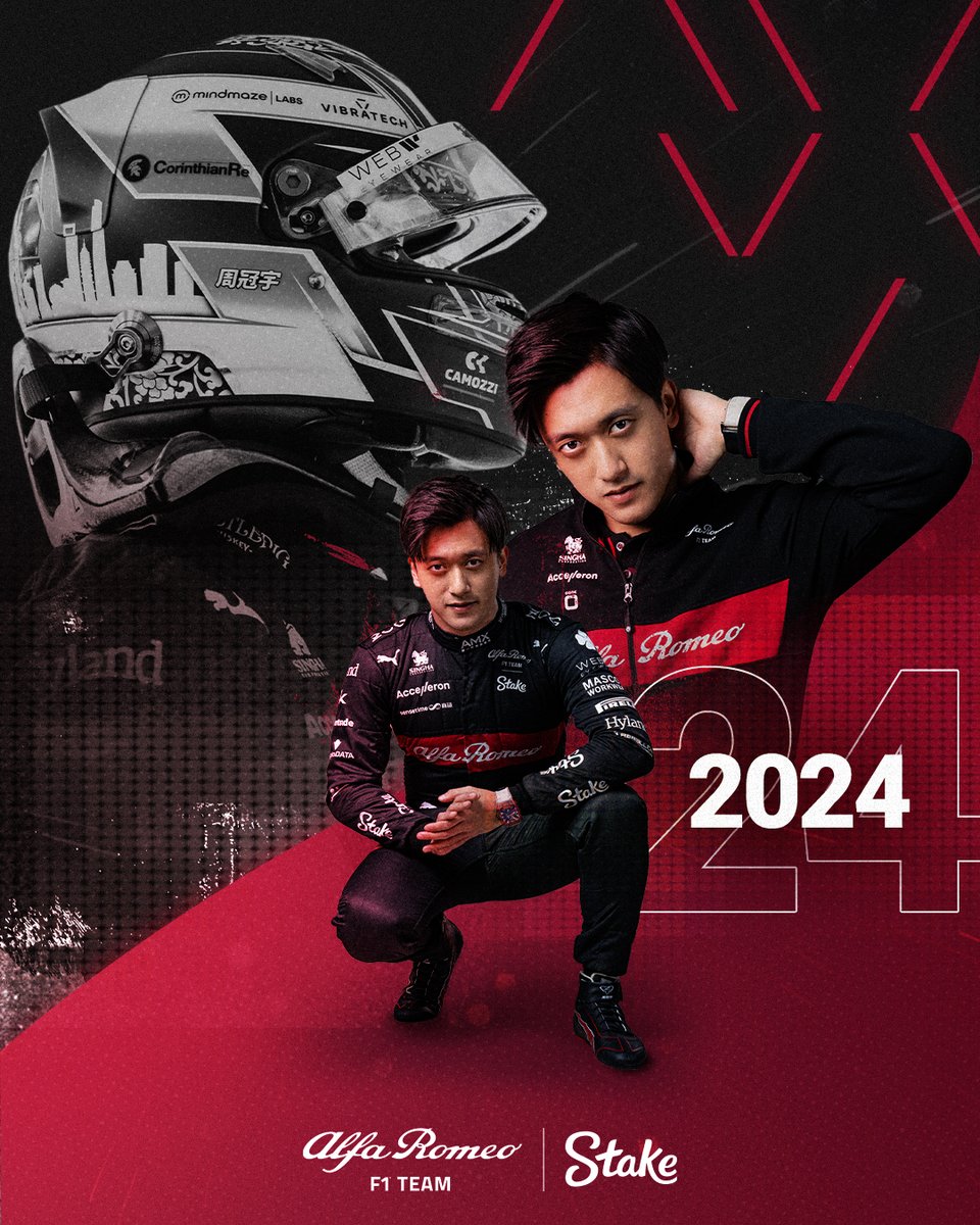 No.24 is here to stay for 2024. 🤝

We're delighted to announce that <a href="/ZhouGuanyu24/">周冠宇 | Zhou Guanyu 🇨🇳</a> has extended his contract for another year and will continue racing for the team alongside <a href="/ValtteriBottas/">Valtteri Bottas</a> next season.

Let's go, Zhou! 🙌 #F1