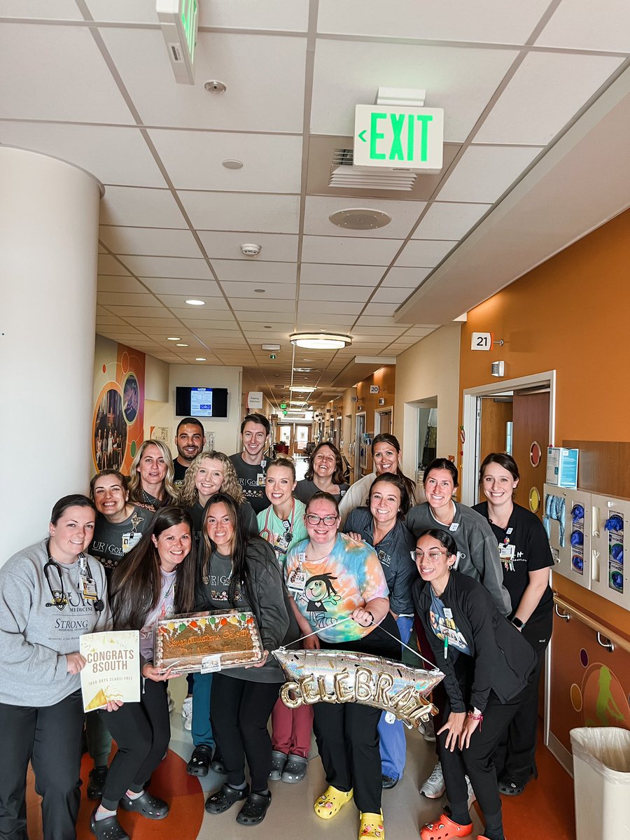 We’re gearing up for some big infection prevention celebrations! #CLABSIs are serious but can often be prevented with a standardized #preventionbundle.
 
3 GCH units are celebrating CLABSI milestones! First up is 8South, who celebrated over 1600 days without an infection!