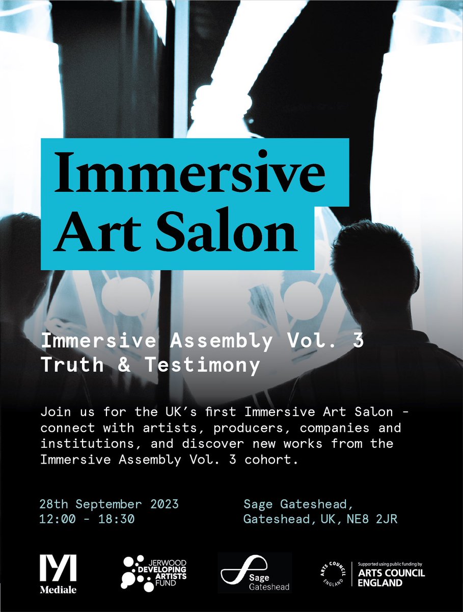 Estela Oliva (@es_stela) on Twitter photo New Immersive Art Salรณn Iโve curated for @mediale_uk brings together artists, curators, professionals and institutions working in #immersiveart taking place on 28.09 at <a href="/glasshouseicm/">The Glasshouse International Centre for Music</a> Join us eventbrite.co.uk/e/immersive-arโฆ New Immersive Art Salรณn Iโve curated for @mediale_uk brings together artists, curators, professionals and institutions working in #immersiveart taking place on 28.09 at <a href="/glasshouseicm/">The Glasshouse International Centre for Music</a> Join us eventbrite.co.uk/e/immersive-arโฆ