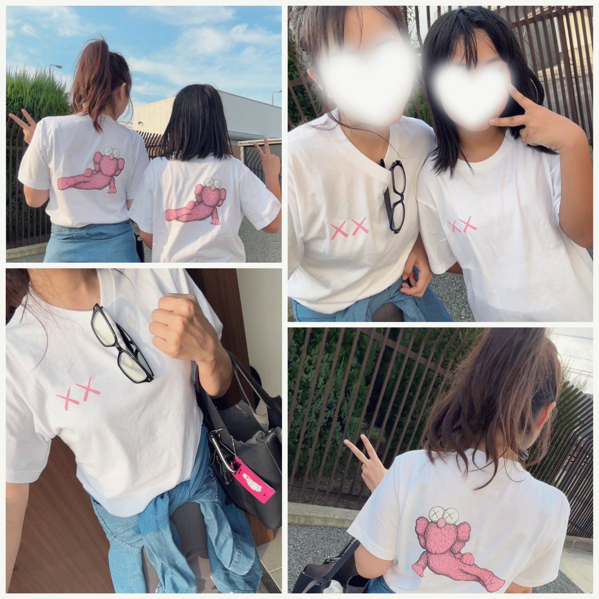 m_hopehope_1218's tweet photo. 今日はピンクちゃん♡
娘も着替えてダンスへ♬
自分からだと見えないけど、かわいい♡
テテペンの娘はVピース😁
今日も暑かったなぁ💦
#KAWSUT https://t.co/SyusS3hOIa