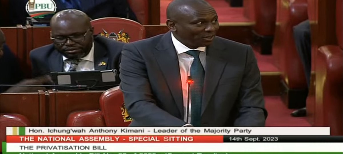 Second reading of the Privatisation Bill, 2023.

#13thParliament