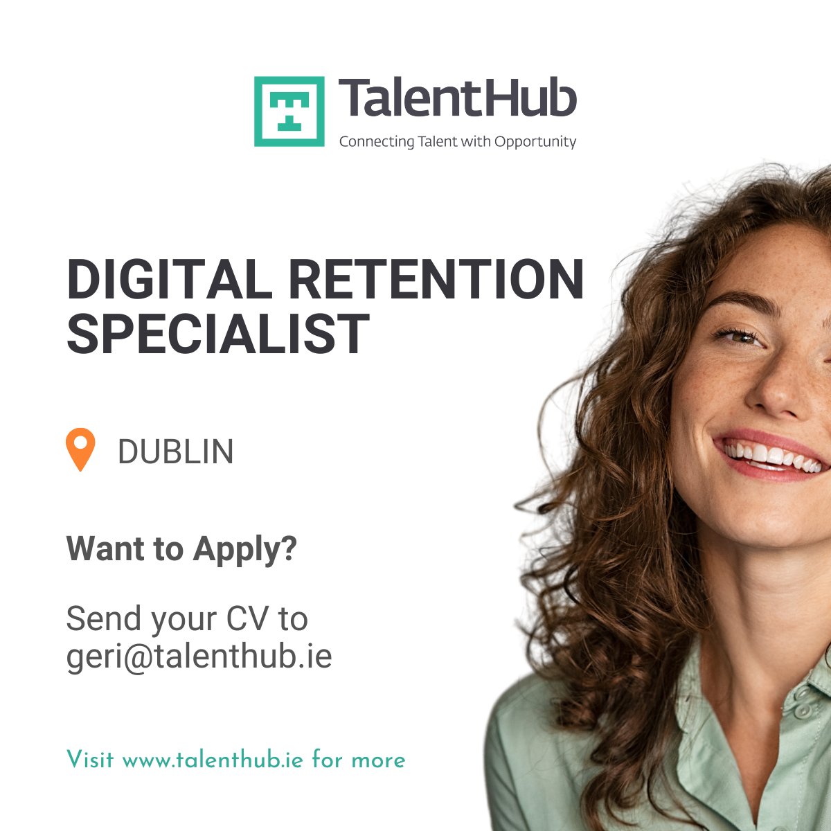 Geri Pollock is searching for a Digital Retention Specialist, joining a company who are undergoing a period of consistent growth and expansion and a team who have thrived from marketing investment...

Interested? Apply here: bit.ly/45LCahi

#wearehiring #irishjobs