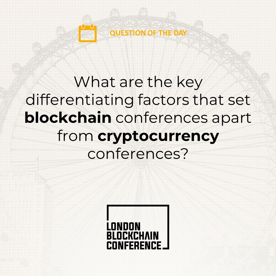 LDN_Blockchain's tweet photo. What draws you more to blockchain conferences than to crypto events? 🤔 Is it the in-depth discussions, enterprise focus, or something else?
Your insights matter—join the conversation! 🗨��� #QOTD #YourVoiceMatters #BlockchainOrCrypto https://t.co/d2p1U7mIeg