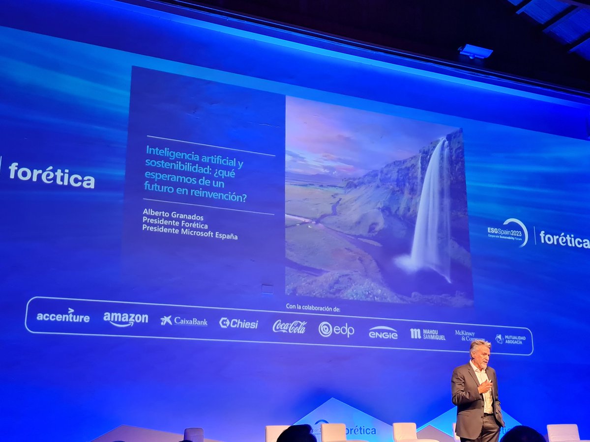 Enhorabuena <a href="/albertogranados/">Alberto Granados</a> <a href="/MicrosoftES/">Microsoft España</a> x impacto en @ESGSpain2023  liderado x #Foretica