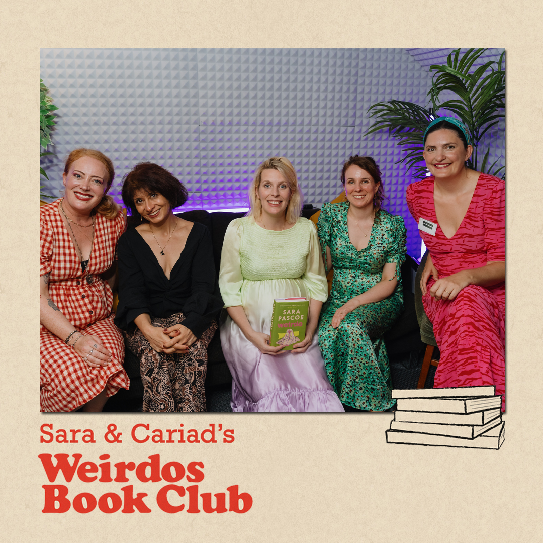 New episode of... 📖 Sara & Cariad’s Weirdos Book Club 📖 Live from 21soho with Shaparak Khorsandi, Emma Jane Unsworth and Vanessa Hammick. Apple: apple.co/3LmVAAQ Spotify: open.spotify.com/episode/5kU085… @ladycariad @Ammick