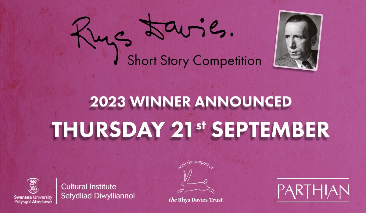 🗓️ ONE FOR YOUR DIARIES 🗓️ We'll be announcing the winner of this year's prestigious Rhys Davies short story competition on Thursday 21st September! ✍️📚🏆 For more information on the competition, including info on this year's shortlist, please visit: bit.ly/RDSSC2023