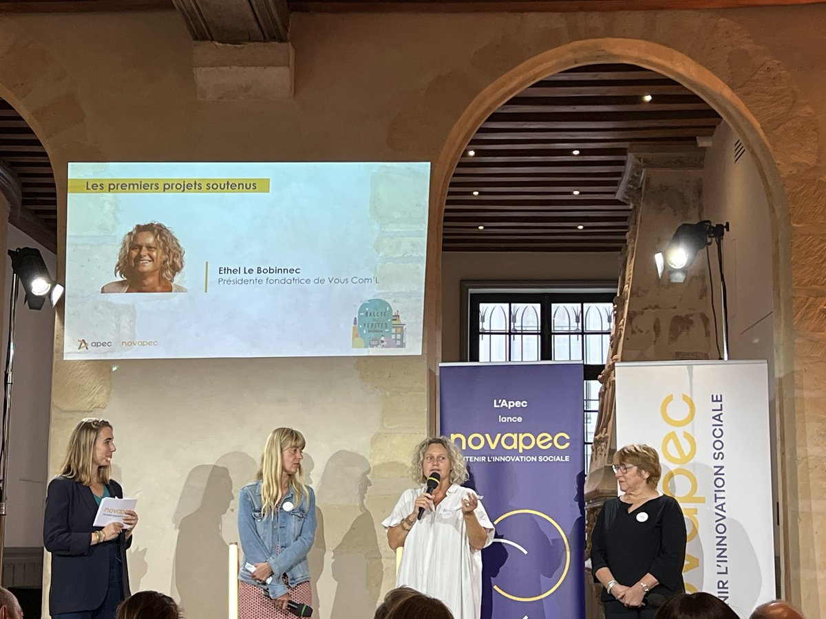 BrunoJonchier's tweet photo. 4 porteurs de projets d’#innovationsociale lauréats du programme @Apecfr #Novapec @RDPepites 
@SocialBuilder #ARACT et @AG2RLAMONDIALE @diversidays L’innovation sociale est essentielle pour relever le défi des enjeux sociaux et environnementaux et pour agir collectivement https://t.co/cx5CVyD98P