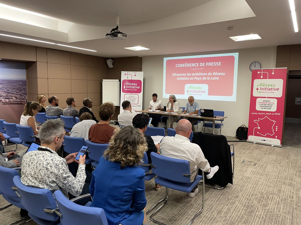 C’est parti pour la conférence de presse du Réseau Initiative Pays de la Loire !