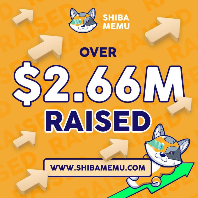 icomars's tweet photo. @ShibaMemu is HUGE! Presale has now raised over $2.66M!! 🤯🤯

This is changing the crypto space and it's time you joined the Shiba Memu army! 🔥

100x potential so you know it's going FAR! Grab them while you can 👉https://t.co/70hdWoqdce

#icomars @icomars https://t.co/zsXXVTWKST