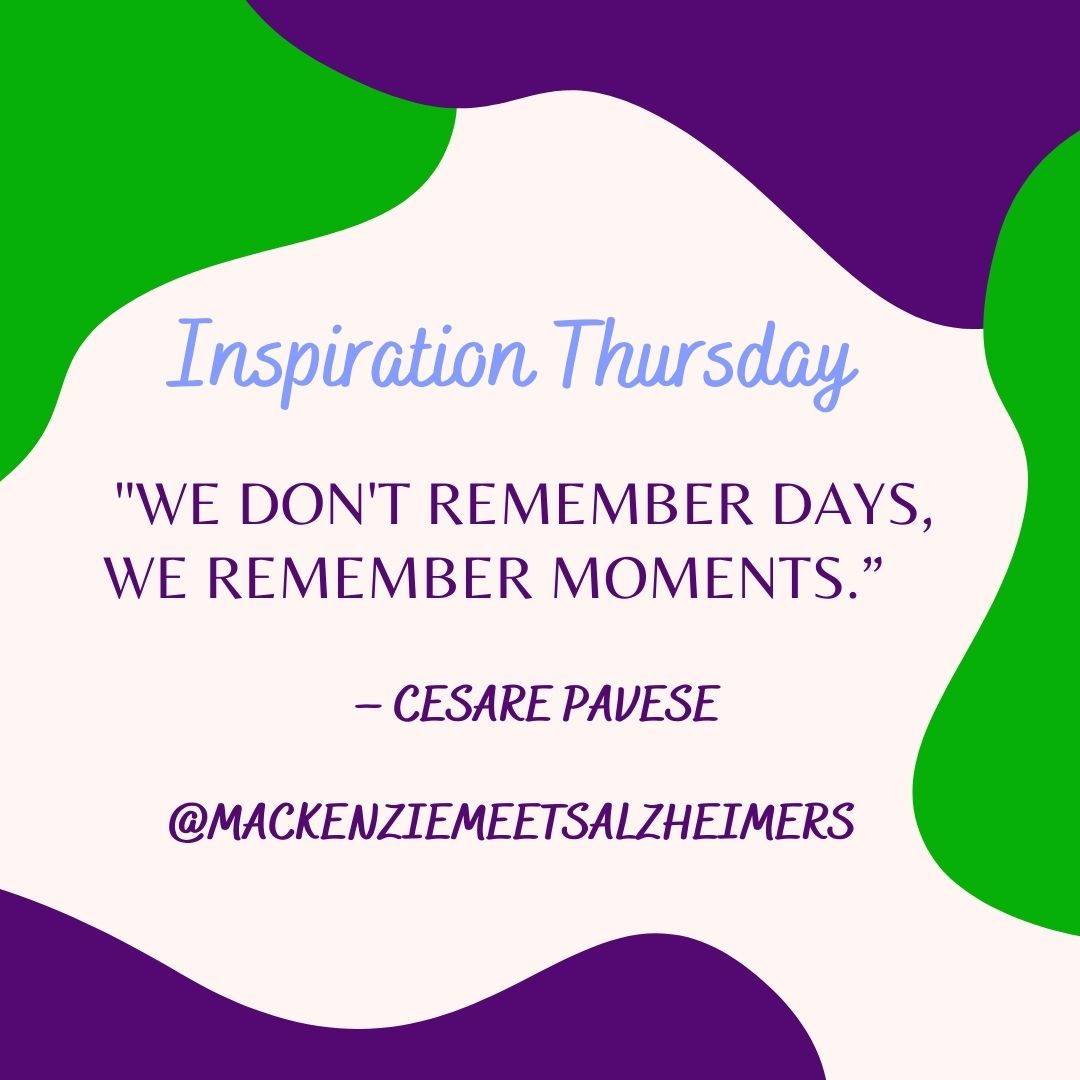 Inspiration Thursday!

#Alzheimersinspiration #inspirationforcaregivers #inspirationThursday #inspirationforeveryone #quotetoliftupcaregivers #quotetoinspirecaregivers #quotestoinspire #inspirationalquotes #dementiainspiration #alzheimerssupport #dementiasupport #liftupcaregivers