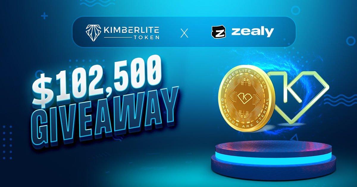 We are on Zealy! 🔥

Join the $KIMBER <a href="/zealy_io/">Zealy</a> quest for a HUGE $102,500 in rewards!💰

Rank 1 = $750
Rank 2-5 = $250
Rank 6-10 = $150

💎10 lucky users get #NFT Diamond badges, redeemable in our marketplace for real diamonds worth $10,000 $USDT!😲

Join🔗zealy.io/c/kimberliteto…