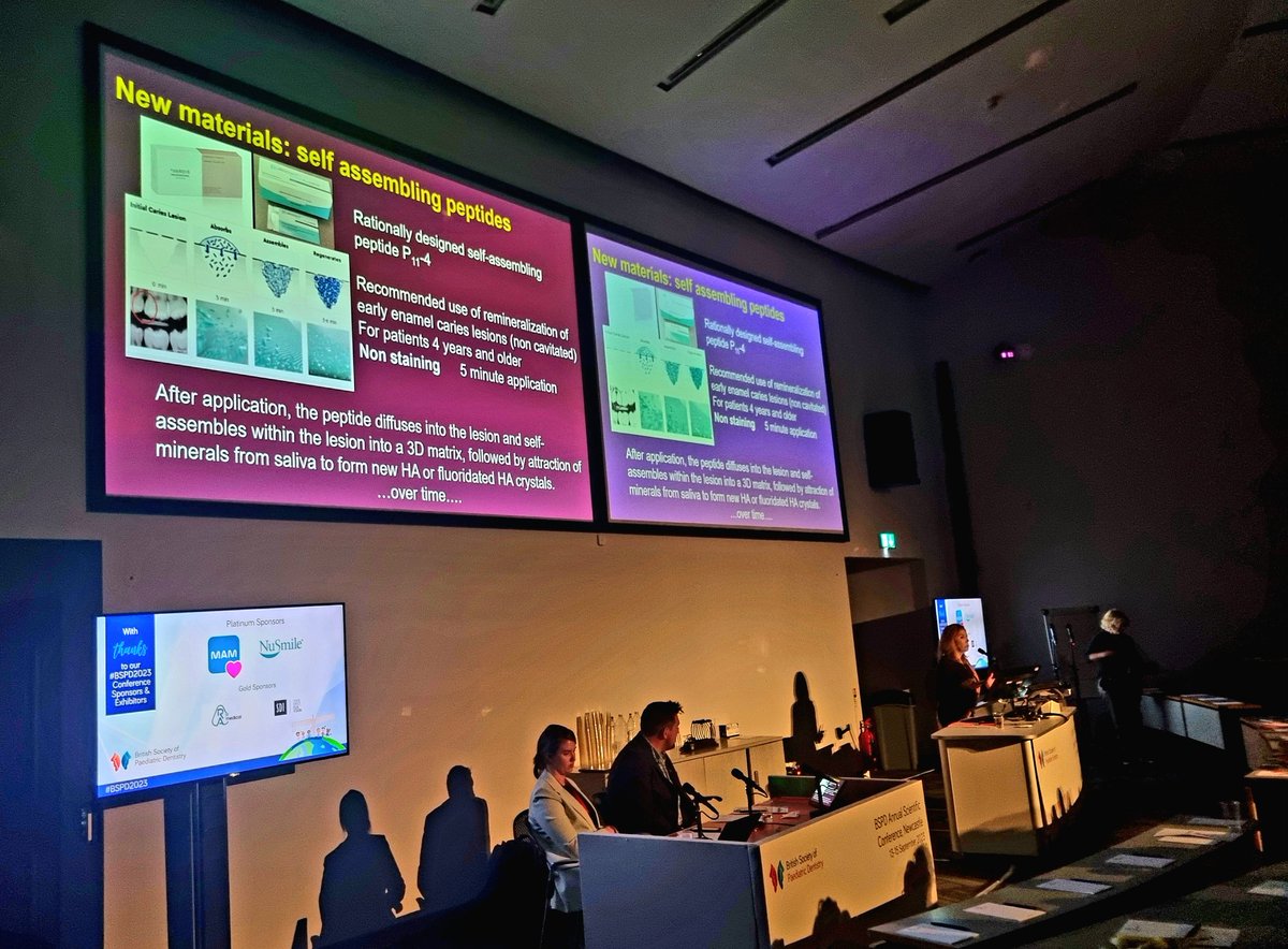 Prof Yasmi Crystal casting her magic wand over our #BSPD2023 audience, updating us on all things cariology 🪄🦷