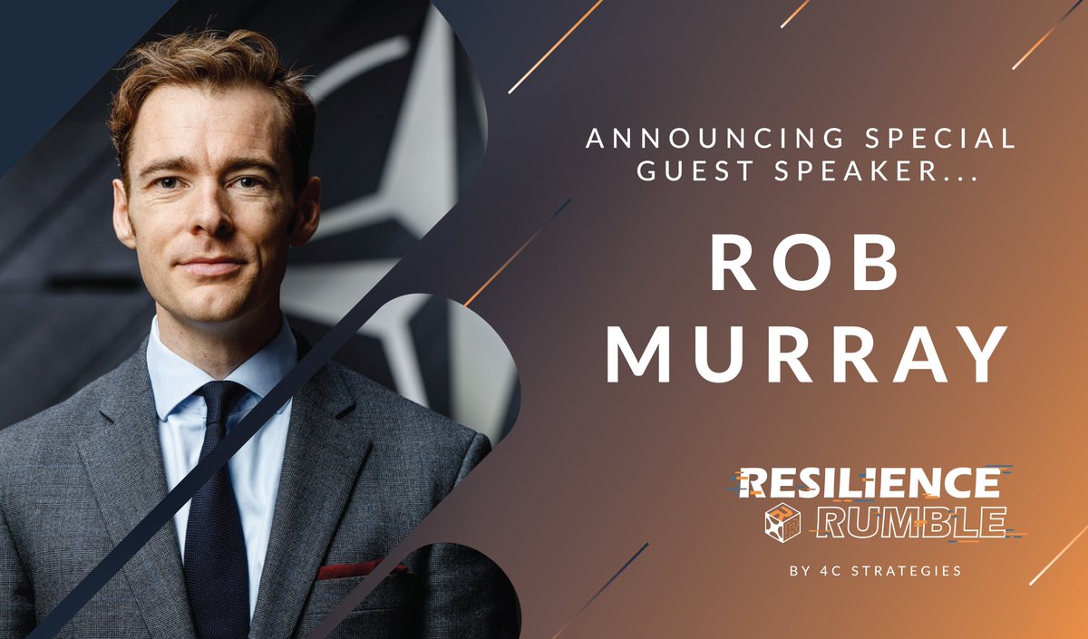 We're proud to announce that Rob Murray will be joining our AI panel at Resilience Rumble!
 
Rob Murray is a Professor at Johns Hopkins University. Rob also worked for almost a decade at NATO as Head of Innovation. Join Rob and secure your place today: bit.ly/44DJHNA