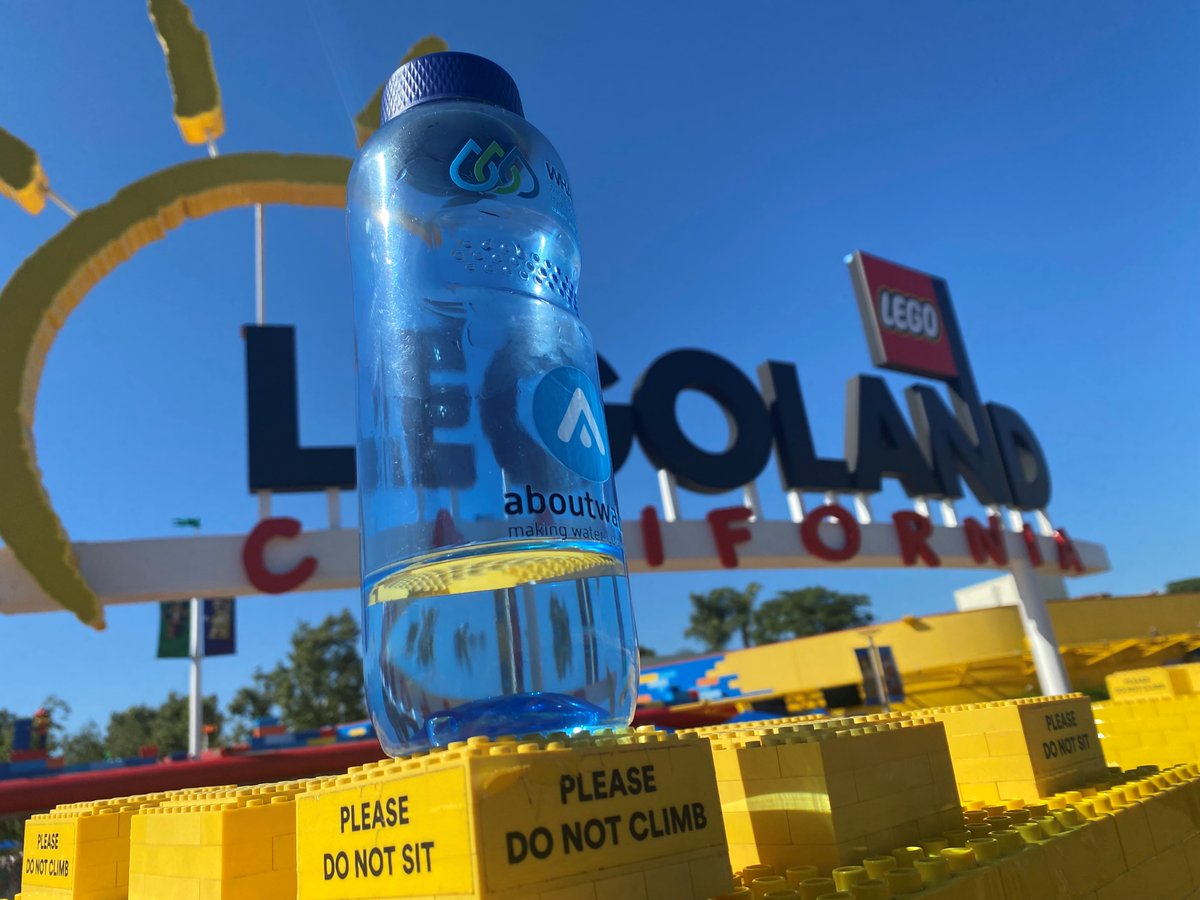 How far has your reusable water bottle travelled?
 This one was spotted at Legoland California.
 #water #hydration #reusablebottle #LEGO #legoland
#California
