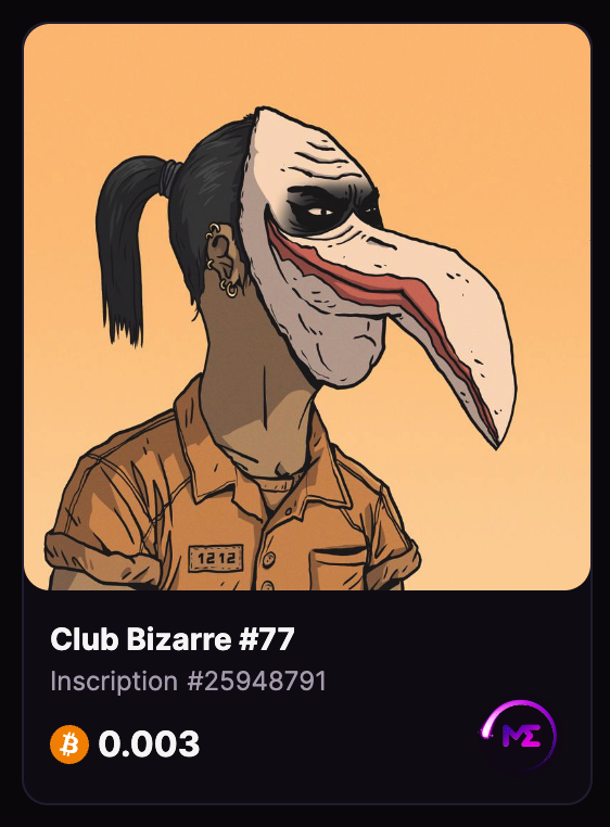 An inquisitor's mask for almost a floor? Really? The Joker's going home. <a href="/ClubBizarreNFT/">Club Bizarre</a>