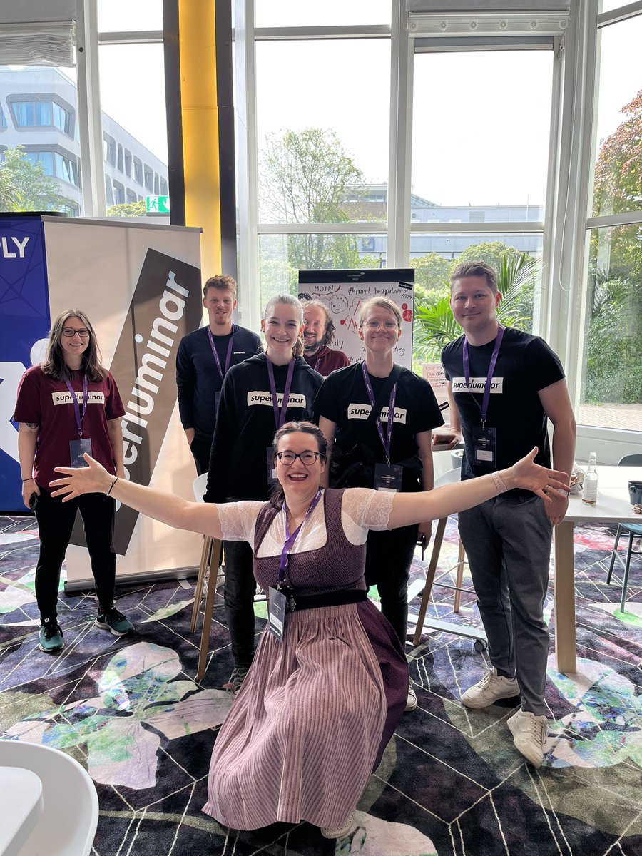 #meetthesuperluminarteam at #AWSCommunityDayDACH in Munich 🤩