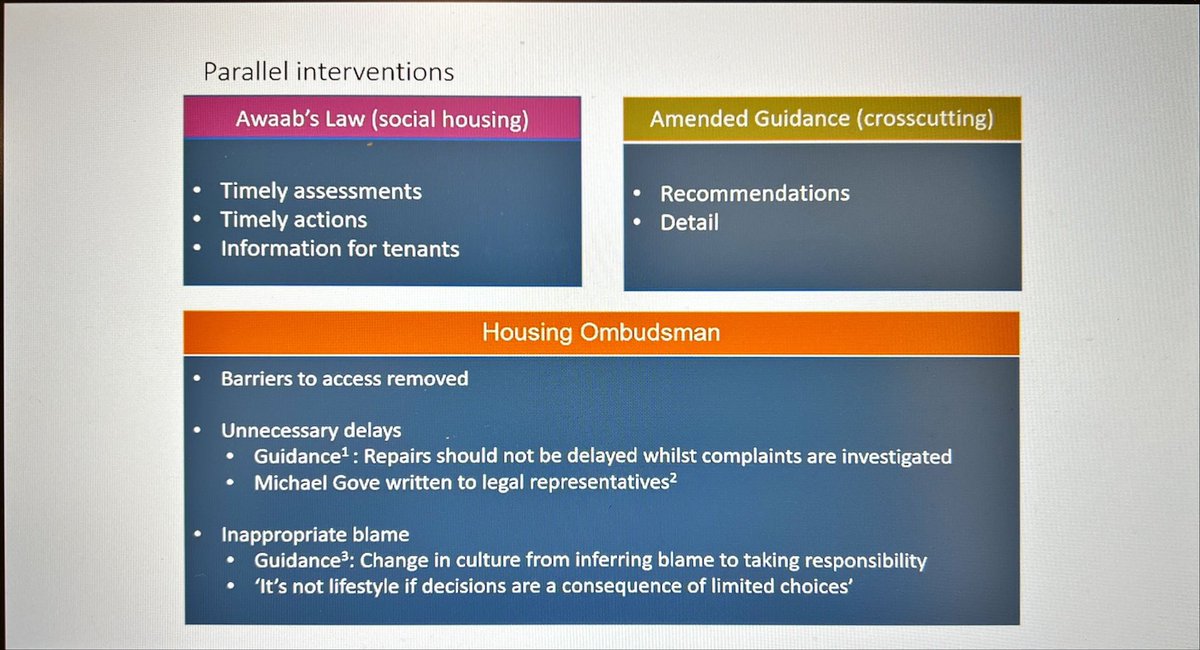 Great to hear that there has been some progress in making it easier for those in health to identify housing issues for CYP with #asthma

#AwaabsLaw #AskAboutAsthma 

housing-ombudsman.org.uk/landlords-info…

HT Mursheda Nessa