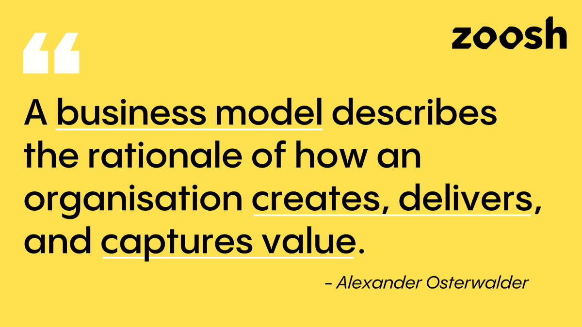 ZooshGroup's tweet photo. Alexander Osterwalder once said "A business model describes the rationale of how an organisation creates, delivers, and captures value". Learn how the #BusinessModelCanvas can help determine what #value your company creates and delivers in this article https://t.co/MhEEugqr13 https://t.co/Dx4OdOjm0V
