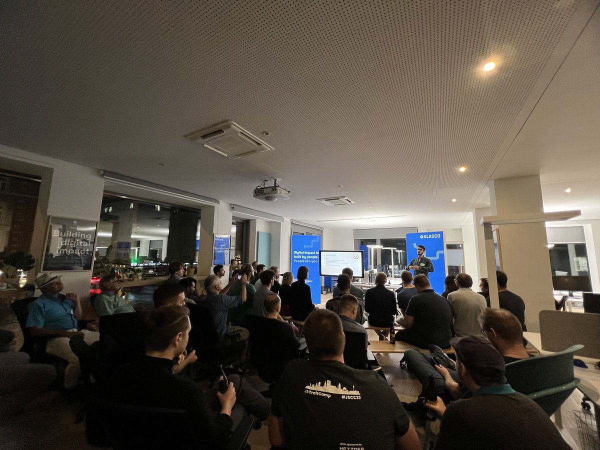 tech_alasco's tweet image. ✨Yesterday was a blast! 💫
With MunichJS user group we talked about Chrome DevTools Debugging&Stepping and a freshly backed JS runtime&toolkit - Bun. Thanks @FlorianRappl for collaboration and to all amazing speakers for sharing your knowledge with us 🚀🙌