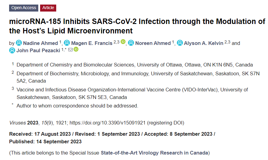 VirusesMDPI's tweet photo. Pezacki et al. highlight an important link between non-coding RNAs, immunometabolic pathways, and viral infection:

👉https://t.co/rZeyi25Bh7

#SARSCoV2 #Metabolism #microRNA #SREBP #antiviralmechanisms

Check it now!🤗 https://t.co/Xx3JoodDOh