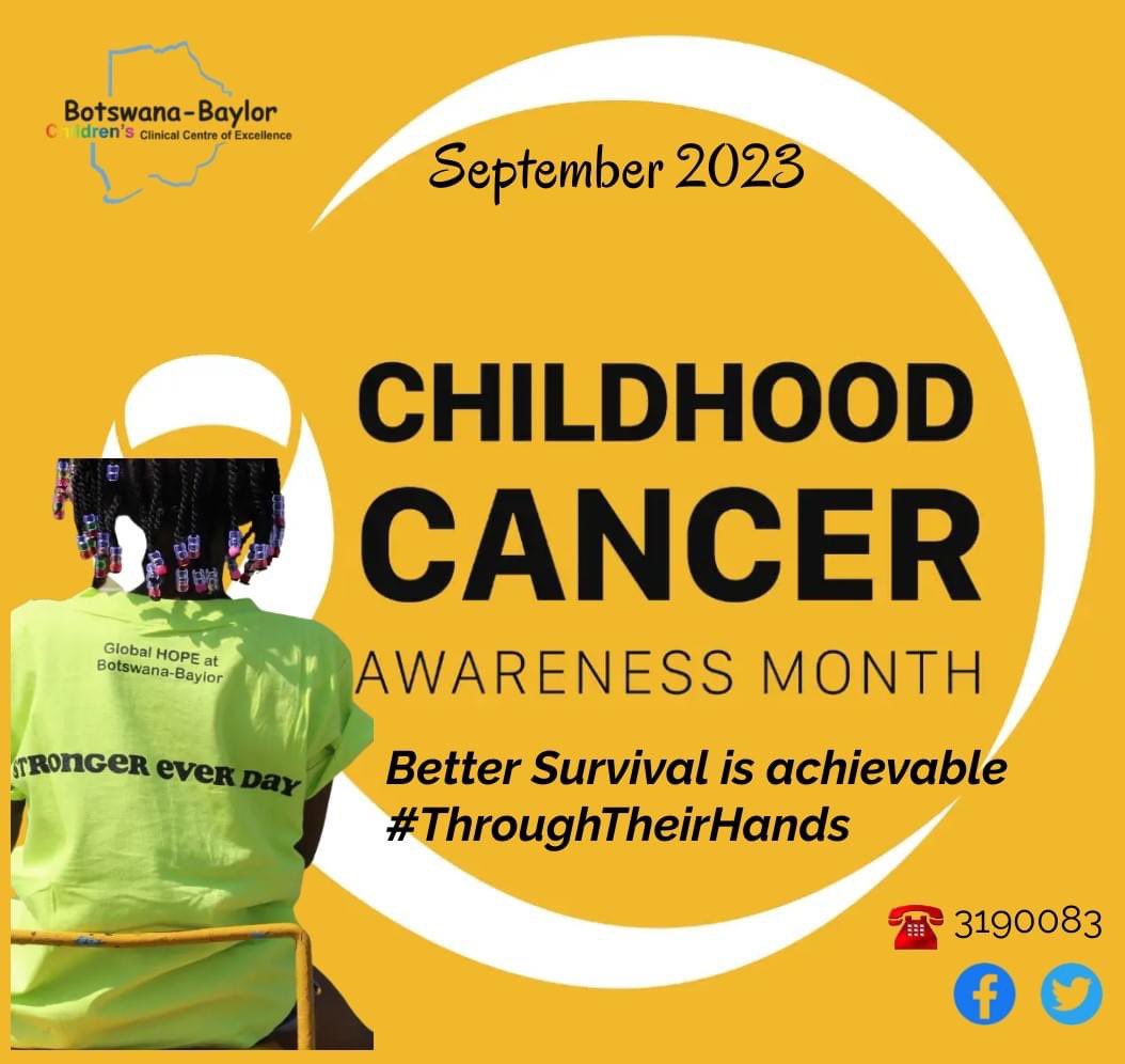 BaylorBotswana's tweet photo. #ChildhoodCancerAwarenessMonth2023 Botswana-Baylor has been organising a Cancer survivor party since 2015 to honor and celebrate survivors and their caregivers.
#BotswanaBaylor
#ThroughTheirHands
#healthforchildren
#20YearsofService https://t.co/EeGRxorChg