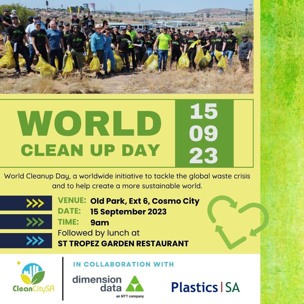 We are excited to once again this year, host Dimension Data Middle East and Africa to celebrate World Clean-up Day.