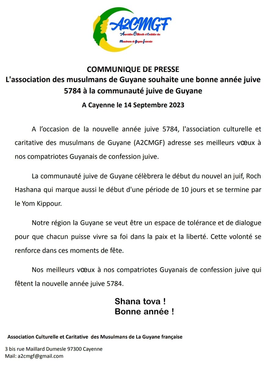 2cmgf's tweet photo. #ShanaTova #guyane https://t.co/VSRCF4Fjlt