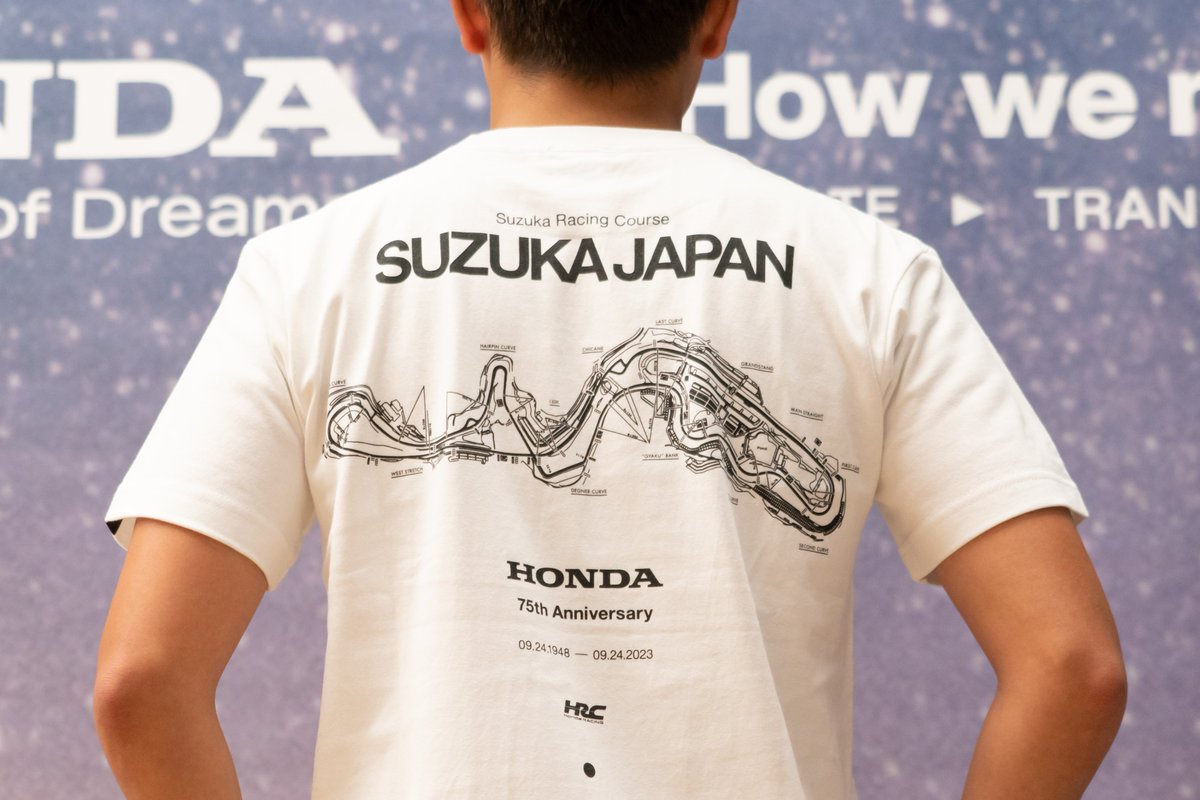 HRCアパレル：鈴鹿×Honda75周年記念】 日本初の国際サーキット“鈴鹿