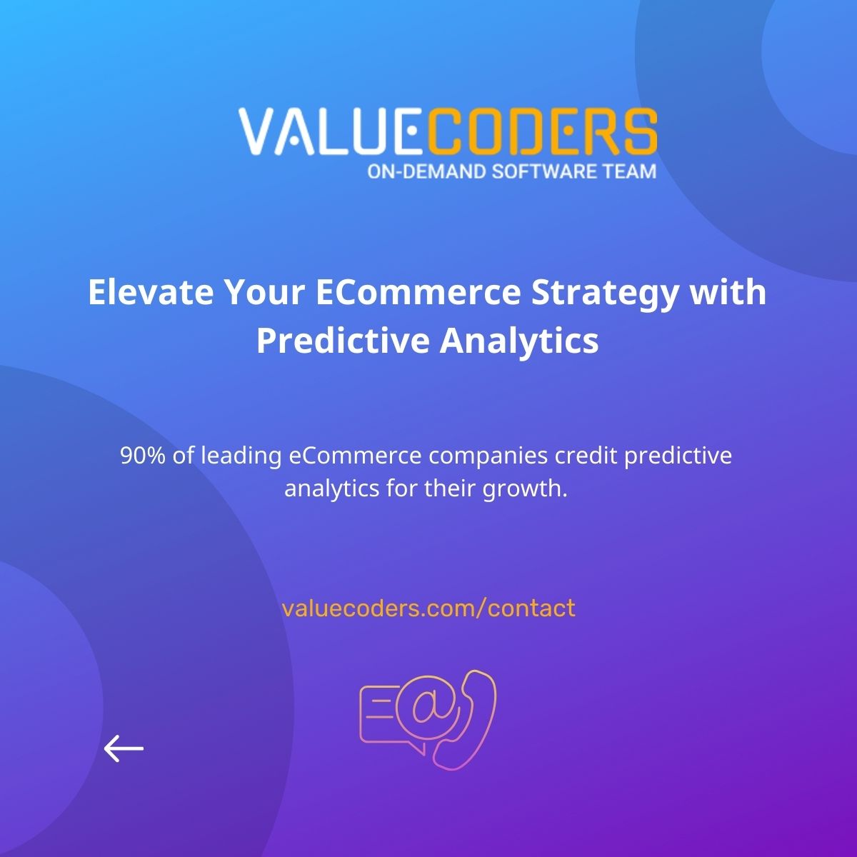 Are you ready to take your ecommerce game to the next level? 🛒💼 Discover how predictive analytics can supercharge your business and boost your bottom line! 🔮 valuecoders.com/blog/ecommerce… #Ecommerce #PredictiveAnalytics #RetailTech #ValueCoders