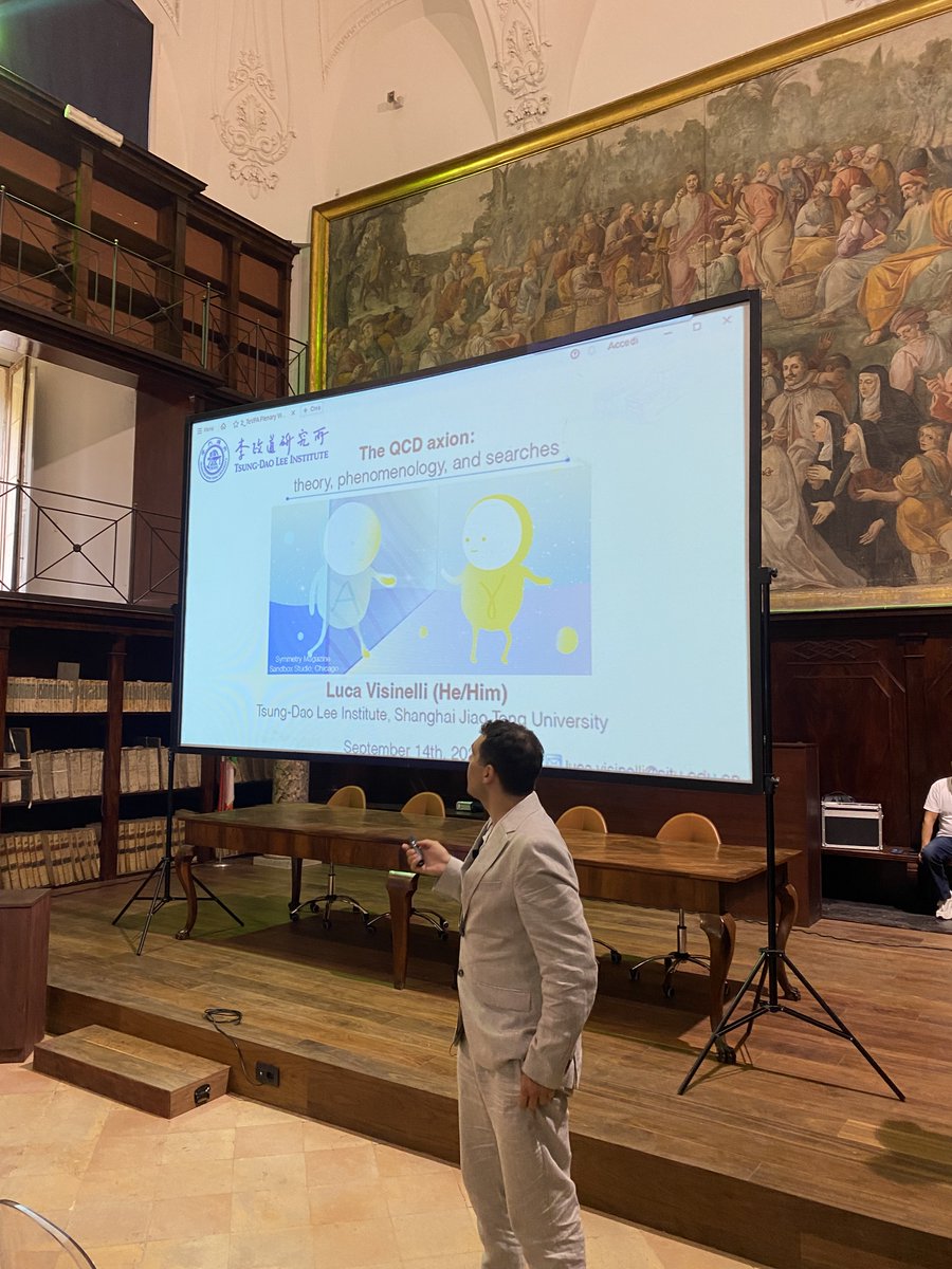 tevpa2023's tweet photo. Luca Visinelli on "The QCD axion: theory, phenomenology, and searches"

#TeVPA23 https://t.co/j7g86x3qyS