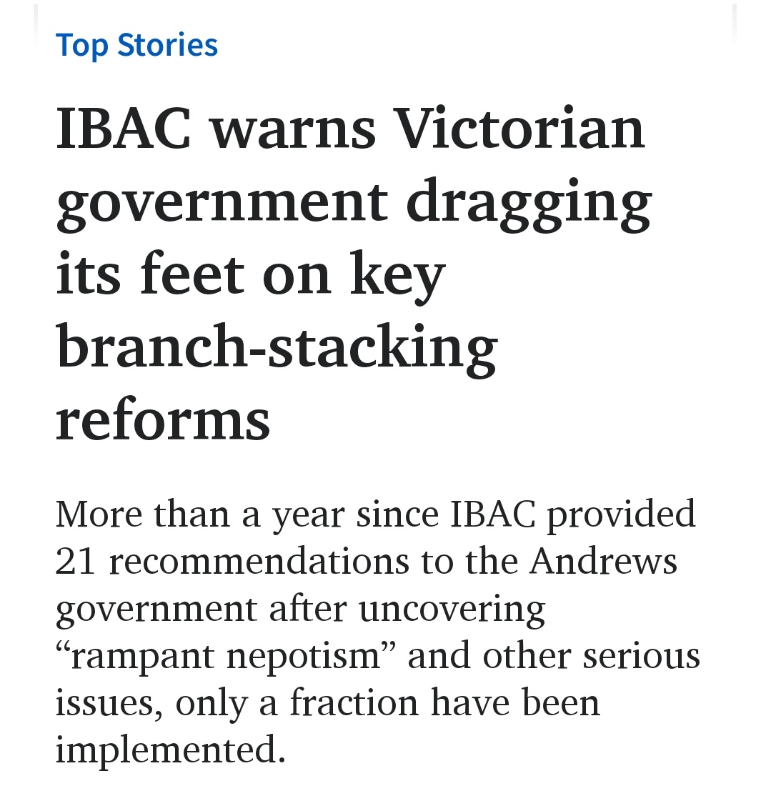 AleDowund's tweet photo. Toothless parody body that has been factually stripped of substantial power and resources so #ObsceneDan and all LaborScum mates can get away with the worst corruption ever seen in Australia. And there are cnts out there still voting for this scumbag and this sht #GFYDanstanders https://t.co/I9nXScFBTw