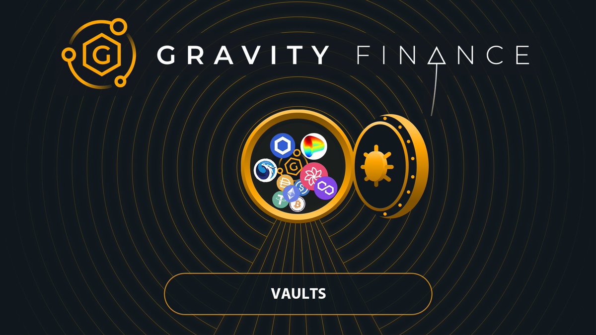 Today we are announcing the launch of Gravity Finance Vaults.

These vaults are auto-compounders built to make DeFi more accessible to everyone!

Live now on the Gravity Site!
More to follow!

<a href="/0xPolygon/">Polygon | POL</a> @polygon @0xPolygonDeFi <a href="/QuickswapDEX/">QuickSwap 🐲 DragonFi 2.0</a> <a href="/DefiLlama/">DefiLlama.com</a>