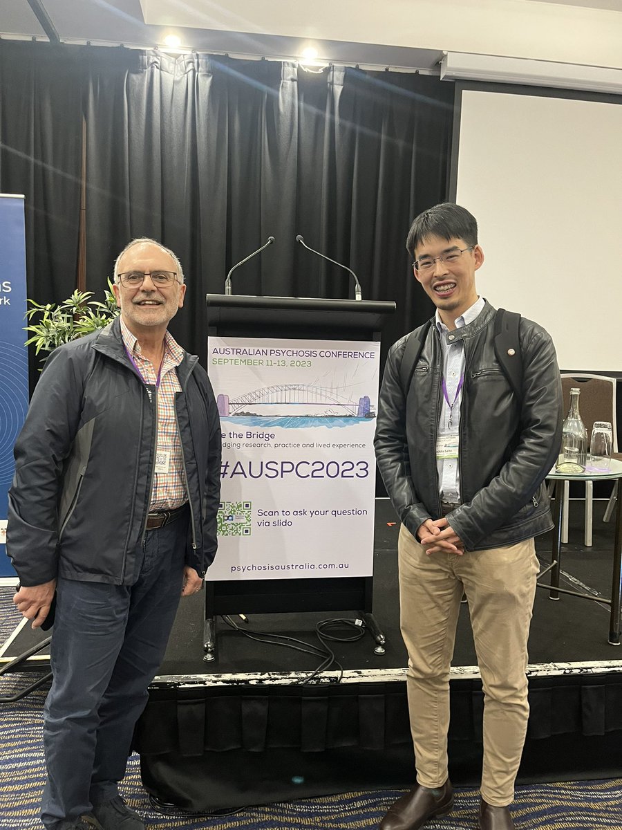 Just like the theme #bethebridge, researchers, clinicians, consumers, and carers gathered altogether at #AUSPC2023. Such inspiring talks and a valuable opportunity to think of contribution to community as a researcher. Thank you @PsychosisAust for the award for my presentation!