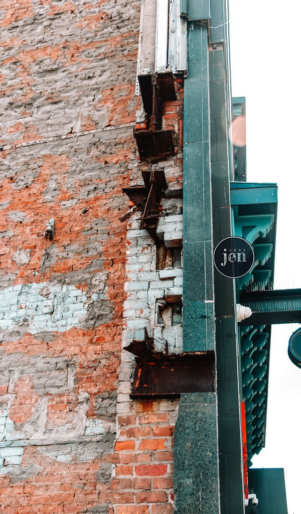 Textures and subtle colour show nicely on this old beauty in downtown Hamilton. Makes for beautiful piece of visual art!

#jenjustshoots #HistoricBeauty #AgedElegance #TimelessCharm #VisualNarratives #BrickCanvas #hamont #streetphotography #streetstyle #cityscape  #architecture