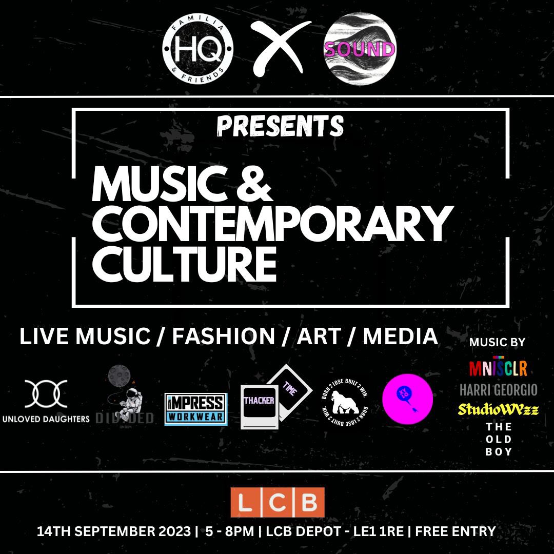 drbigyas's tweet photo. Tonight at @lcbdepot we’re doing something really special as part of #soundseason 🤩
Last remaining tickets -https://t.co/1WGrZ1EQ9l
#music #fashion #media #art #creative #leicester #hqfamilia #collaboration https://t.co/FJQnybJvGo